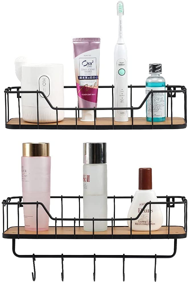 Marble Bathroom Shelf Bath Shower Shelf Wall Mounted Cosmetic Shelves  Storage Rack Square Shampoo Shelf Bathroom
