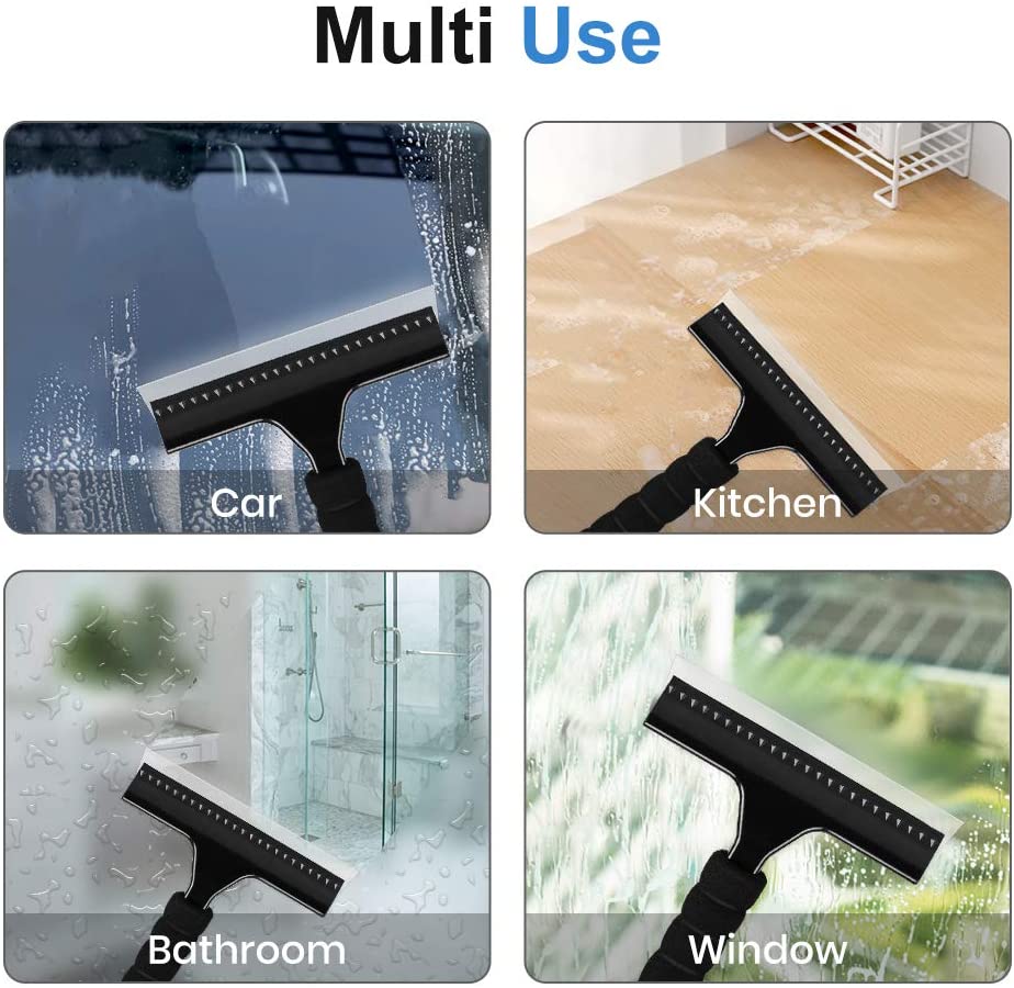 Shower Squeegee, Water Blade for Cleaning Bathroom Shower Mirror