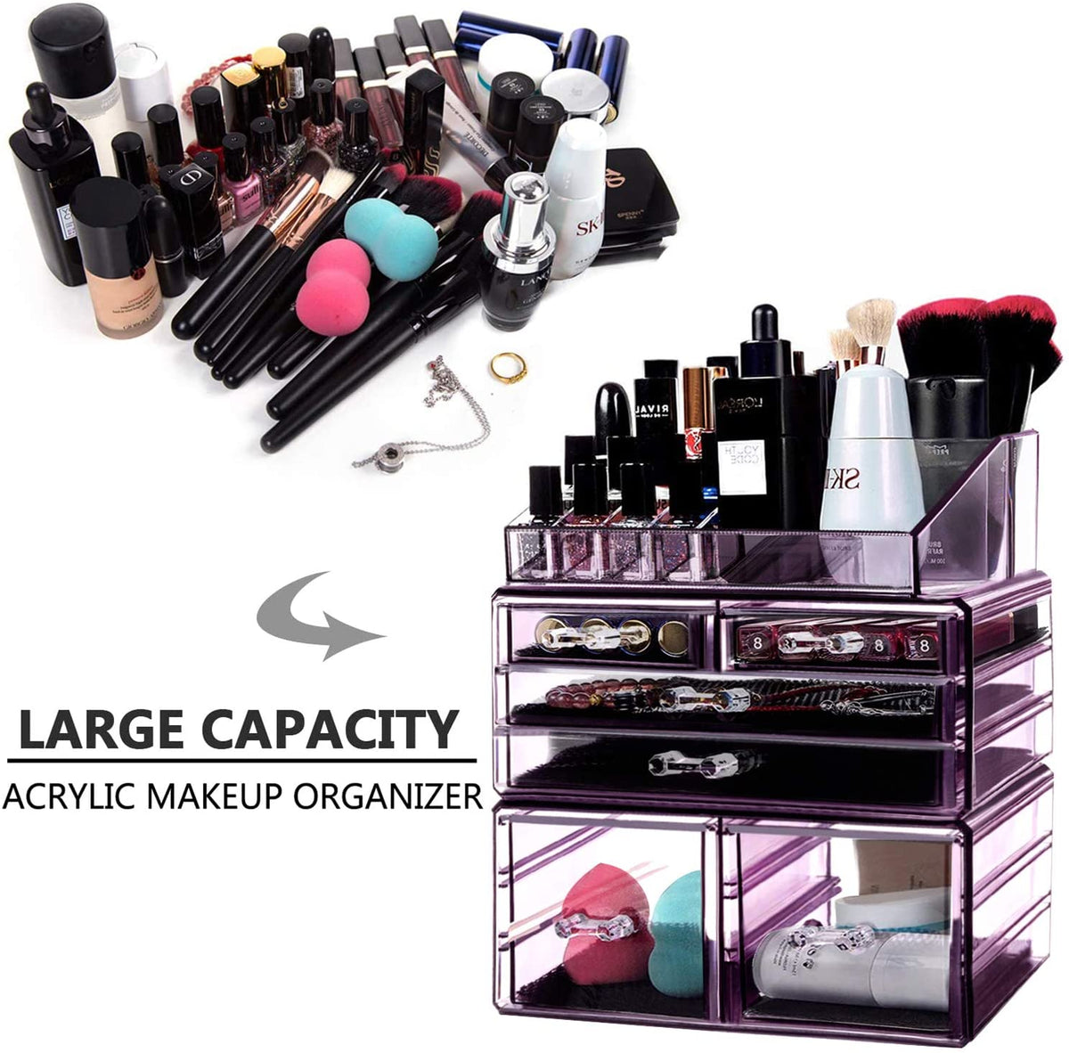 Stackable Cosmetic Organizer - 3 Drawer - (Large) – Sorbus Beauty