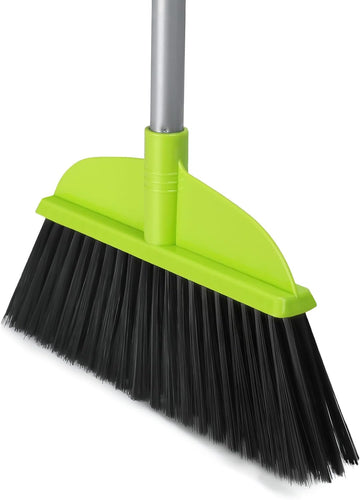 Green Floor Sweeping Brooms 55” House Brooms for Sweeping Indoor Kitchenette Broom for Hardwood Floor Cleaning