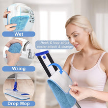 Load image into Gallery viewer, Microfiber Mop Floor Mops for Cleaning with Long Handle 360 Dust Mopping with Reusable Mop Pads for Hardwood Tile Laminate Vinyl Wood Floors Kitchen