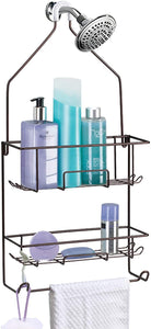 Shower Rack Bathroom Shower Organizer | Bamboo Hanging Shower Caddy |  Shower Organizers | Shower Holder for Shampoo and Soap | Over The Shower  Head