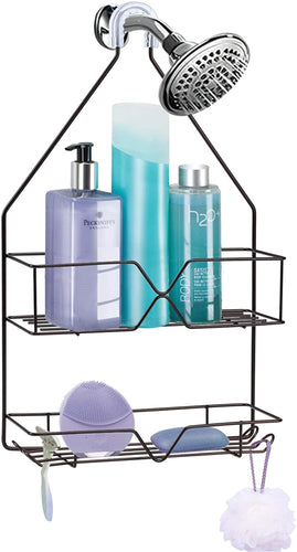 Shower Caddy Corner Bathroom Shelf Shower Rack with 8 Traceless Adhesi –  TreeLen
