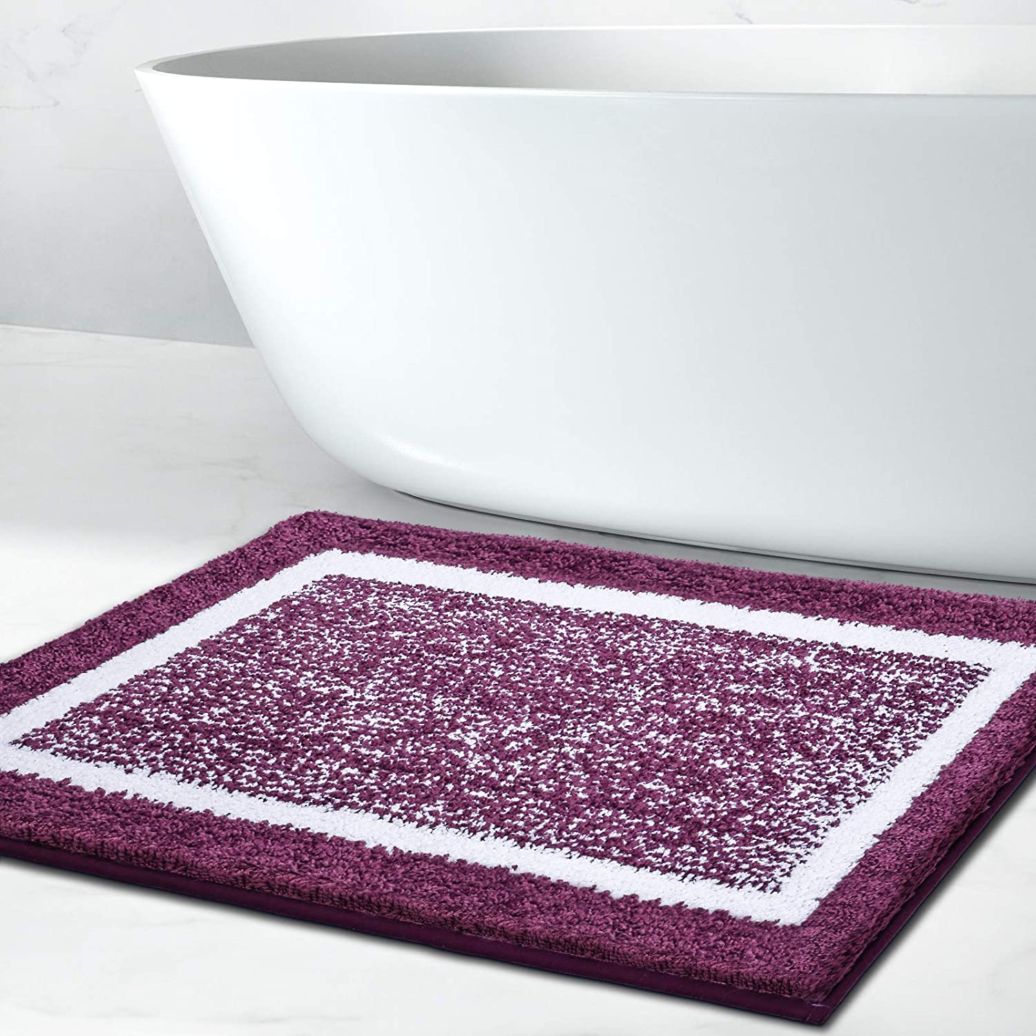 Soft and Absorbent Lilac Bathroom Rug