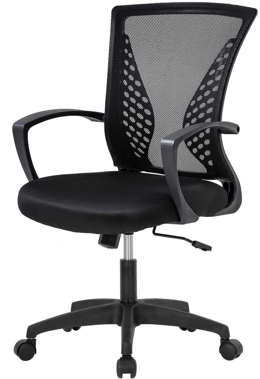 Home Office Chair Work Desk Chair Comfort Ergonomic Swivel Computer Chair,  Breathable Mesh Desk Chair, Lumbar Support Task Chair,Adjustable  Height,White 
