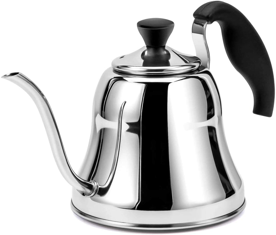 YOLIFE Pour Over Kettle 20 oz Small Long Narrow Spout Coffee Tea Pot,  Camping Stainless Steel Gooseneck Coffee Pot for Travel Coffee Maker Outdoor
